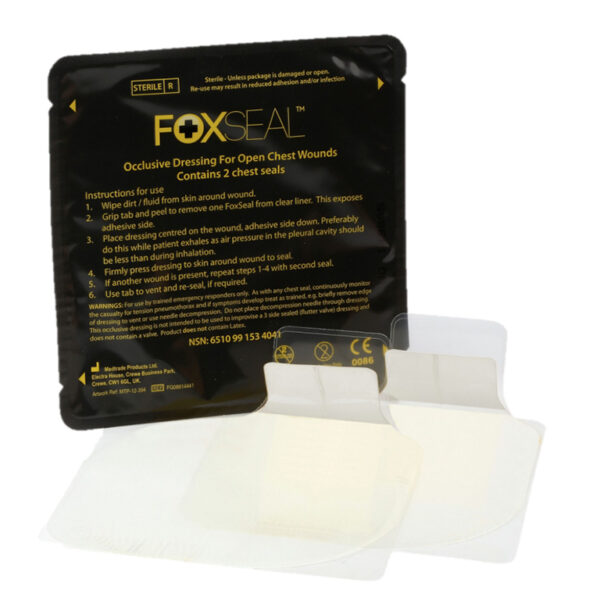 FOXSEAL OCCLUSIVE CHEST SEAL (Twin Pack)